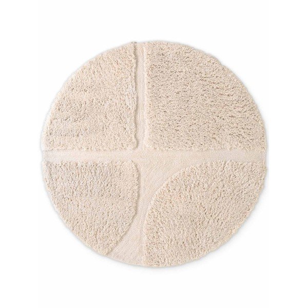 Rankų darbo kreminės spalvos apvalios formos kilimas ø 200 cm Lambeth Jasper – Ted Baker