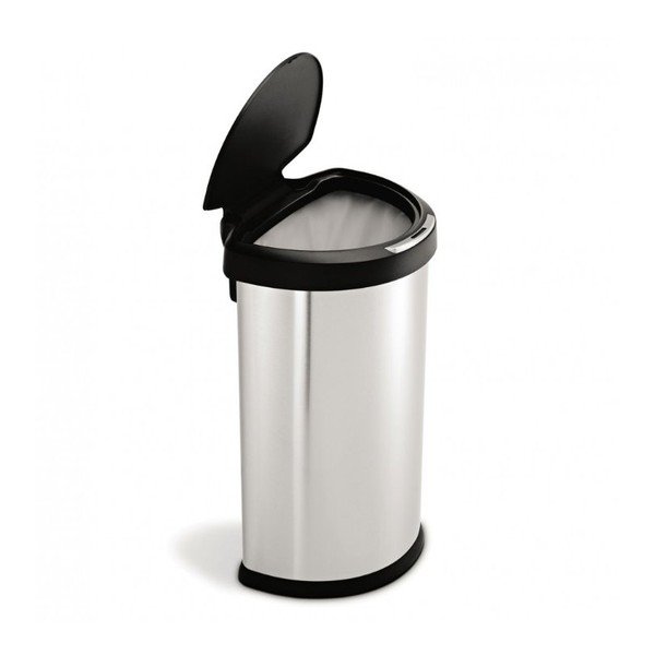 "Simplehuman" sidabrinė neliečiama šiukšliadėžė, 45 l-image-2