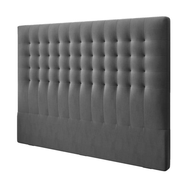 Tamsiai pilkas galvūgalis su aksominiu užvalkalu Windsor & Co Sofas Apollo, 160 x 120 cm-image-2