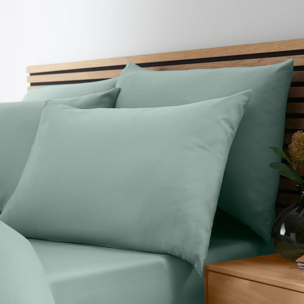 Žalios spalvos dvigulė/itin ilga patalynė 260x220 cm So Soft Non-Iron – Catherine Lansfield-image-3