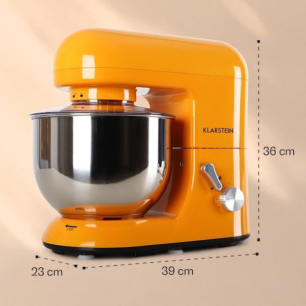 Oranžinės spalvos virtuvės kombainas Klarstein Bella-image-1