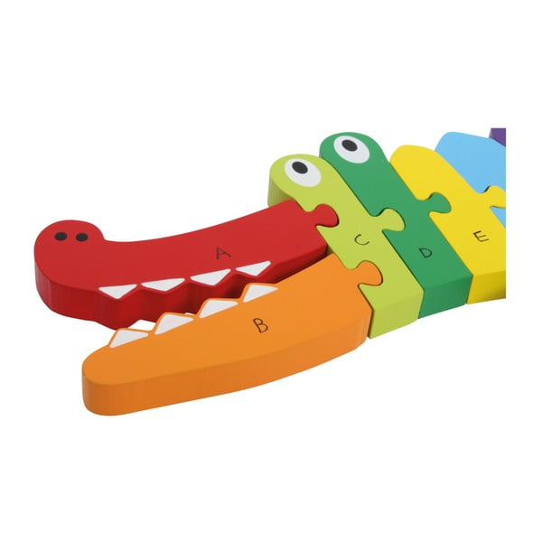 Edukacinė medinė dėlionė Legler Crocodile ABC-image-2