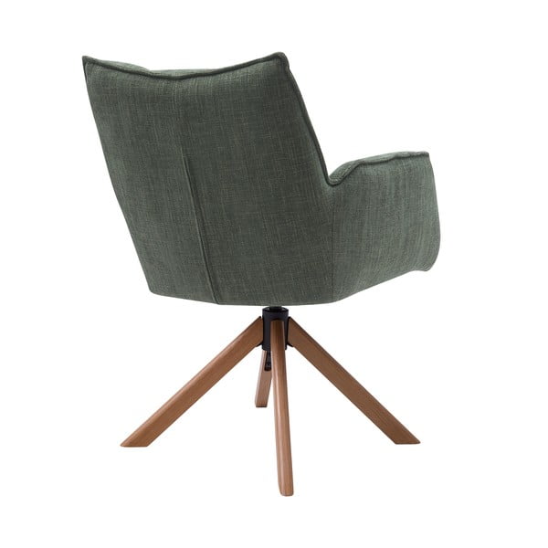 Žalios spalvos iš audinio valgomojo kėdžių komplektas 2 vnt. Marilla – Unique Furniture-image-3