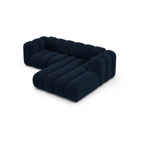 Kampinė sofa tamsiai mėlynos spalvos (su dešiniuoju kampu) Lupine – Micadoni Home-image-2