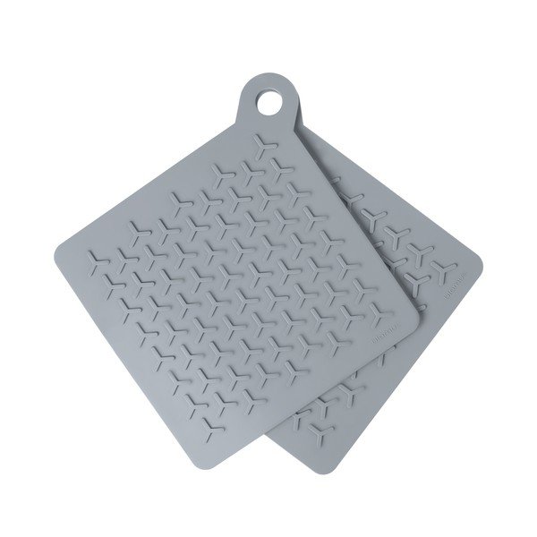2 pilkų silikoninių silikoninių padėkliukų rinkinys Blomus Nomad-image-2
