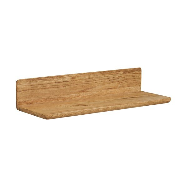 Šviesios natūralios spalvos iš ąžuolo masyvo sieninė lentyna 60 cm Salina – House Nordic
