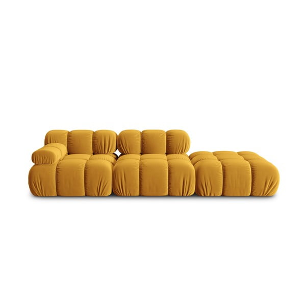 Sofa geltonos spalvos iš velveto 282 cm Bellis – Micadoni Home