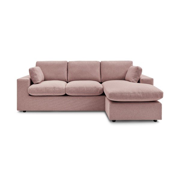 Rožinės spalvos kampinė sofa Belair – Bobochic Paris