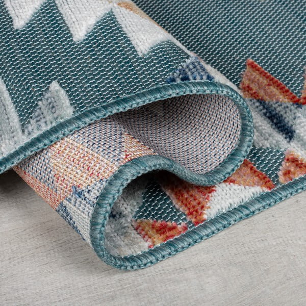 Lauko kilimas mėlynos spalvos 200x290 cm Avery Blue – Flair Rugs-image-2