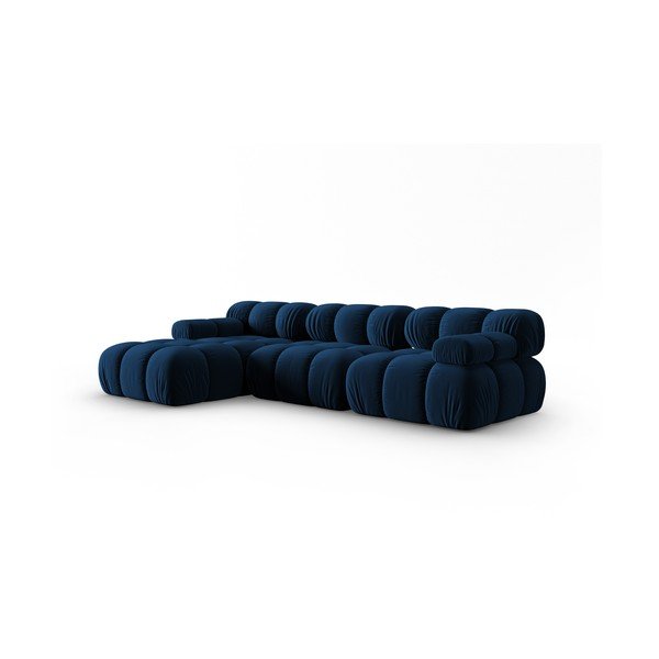 Sofa mėlynos spalvos iš velveto 285 cm Bellis – Micadoni Home-image-3