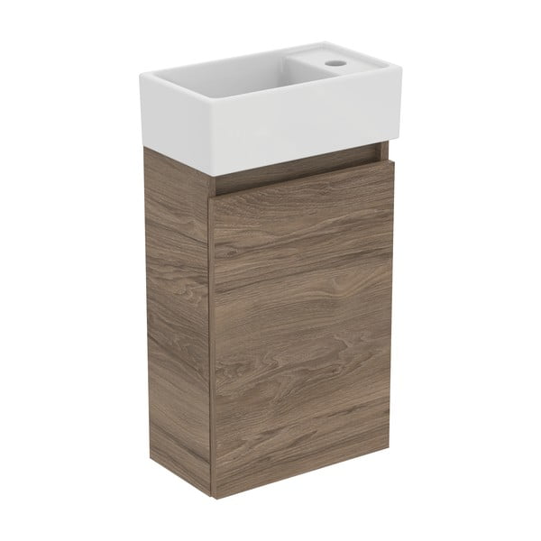 Pakabinama spintelė po kriaukle natūralios spalvos iš riešutmedžio 35x55 cm Eurovit+ – Ideal Standard-image-2