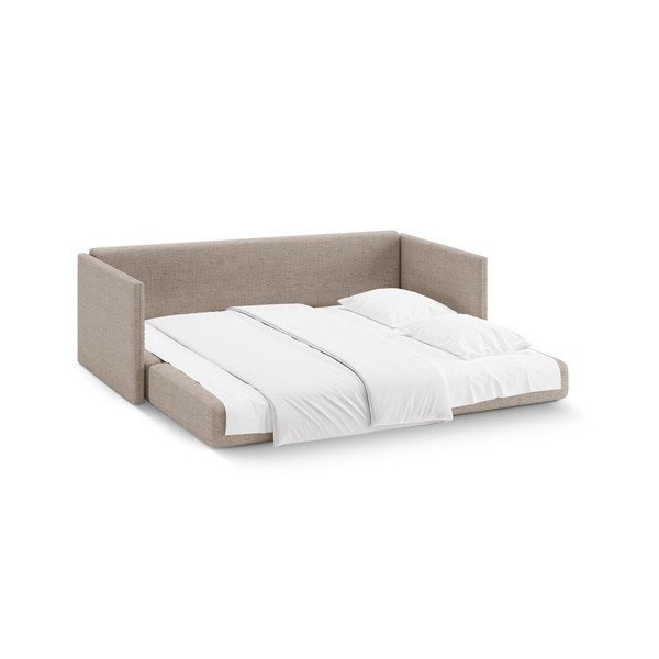 Šviesiai rudos spalvos sulankstoma sofa iš šenilinio audinio 209 cm Shannon – Cosmopolitan Design-image-3