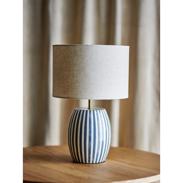 Baltos spalvos/pilkos spalvos stalinis šviestuvas LED (aukštis 47 cm) Tali – Bloomingville-image-3