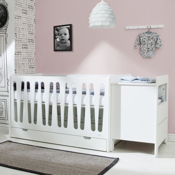 Baltas stalčius po vaikiška lova Marie - Pinio-image-1