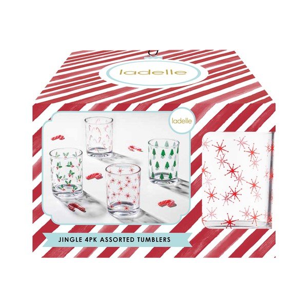 Stiklinės 4 vnt. 260 ml Jingle – Ladelle-image-1