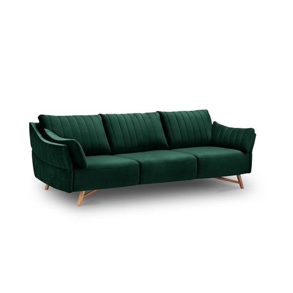 Tamsiai žalia aksominė sofa Interieurs 86 Elysée, 232 cm-image-4