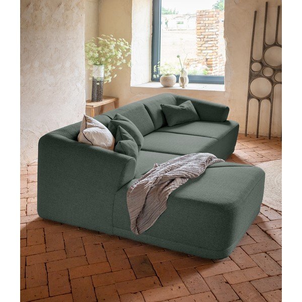 Kampinė sofa žalios spalvos – Miuform-image-4