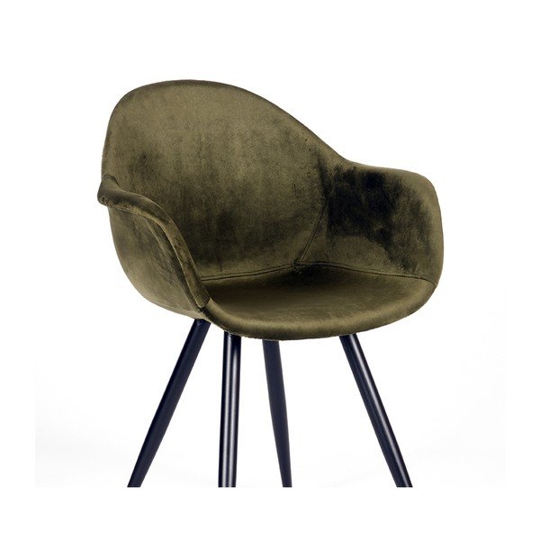 Valgomojo kėdės iš aksomo khaki spalvos 2 vnt. Forli – LABEL51-image-4