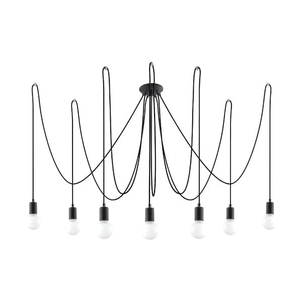 Juodas pakabinamas šviestuvas 300x300 cm Spider - Nice Lamps