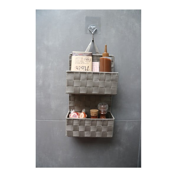 Smėlio spalvos dviejų pakopų pakabinamas krepšys Compactor Bristol-image-1