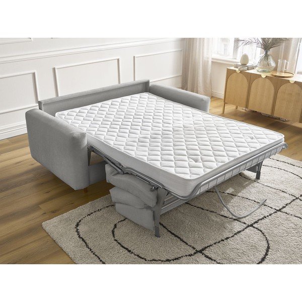 Pilkos spalvos sofa miegojimui/sulankstoma 220 cm Cocoone – Bobochic Paris-image-1