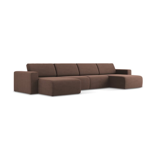 Rožinės spalvos kampinė sofa Kalea – Makamii-image-2