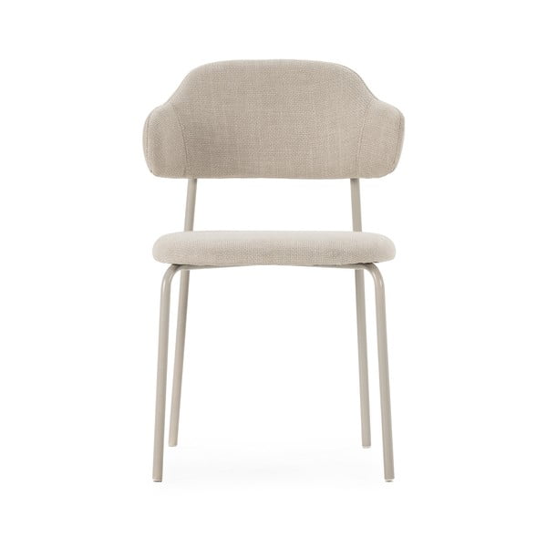 Kreminės spalvos valgomojo kėdės 4 vnt. Adriel – Marckeric-image-3