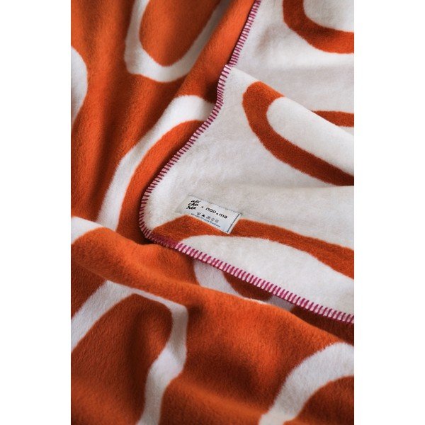 Oranžinės spalvos antklodė ir pledas 150x200 cm Swirl – noo.ma-image-3