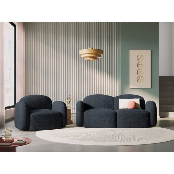 Sofa mėlynos spalvos 194 cm Blair – Micadoni Home-image-1