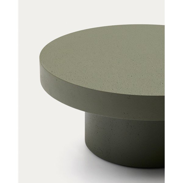 Iš betono apvalios formos sodo kavos staliukas ø 90 cm Aiguablava – Kave Home-image-4
