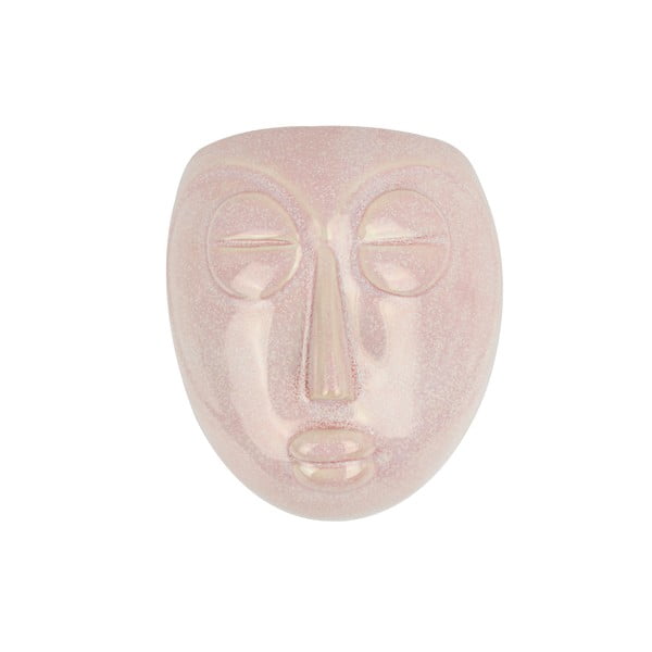 Rožinis sieninis vazonas PT LIVING Mask, 16,5 x 17,5 cm