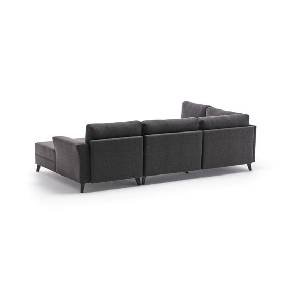 Kampinė sofa antracito spalvos („U“ formos) Eris – Balcab Home-image-3