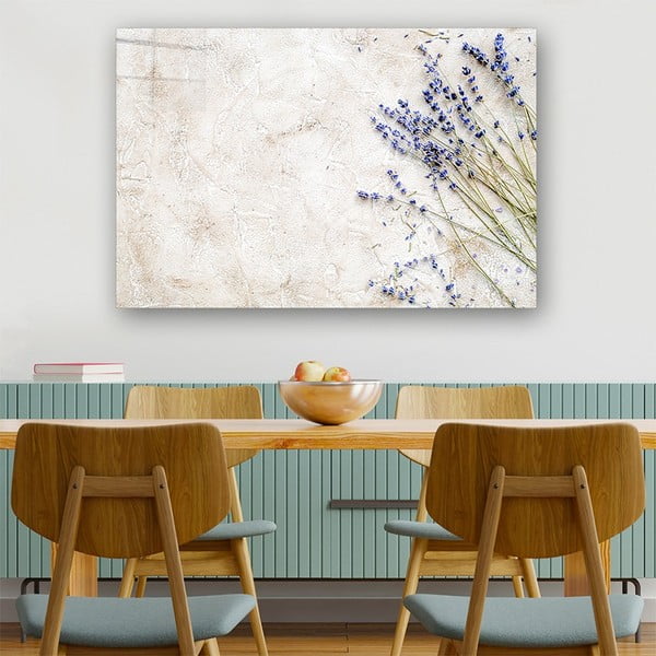 Paveikslas ant stiklo 100x70 cm Lavender - Wallity-image-1