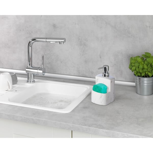 Baltas keraminis muilo dozatorius Weko Festival Marble, 380 ml-image-1