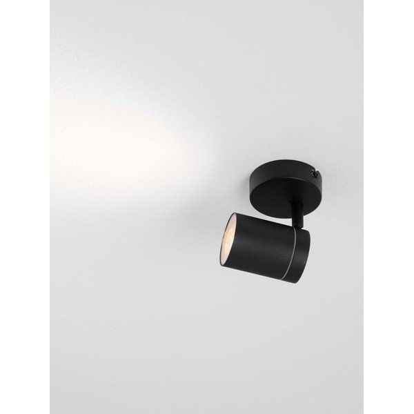 Matinės juodos spalvos iš metalo taškinis šviestuvas su sulankstoma konstrukcija 12x8 cm Alma – Nova Luce-image-3