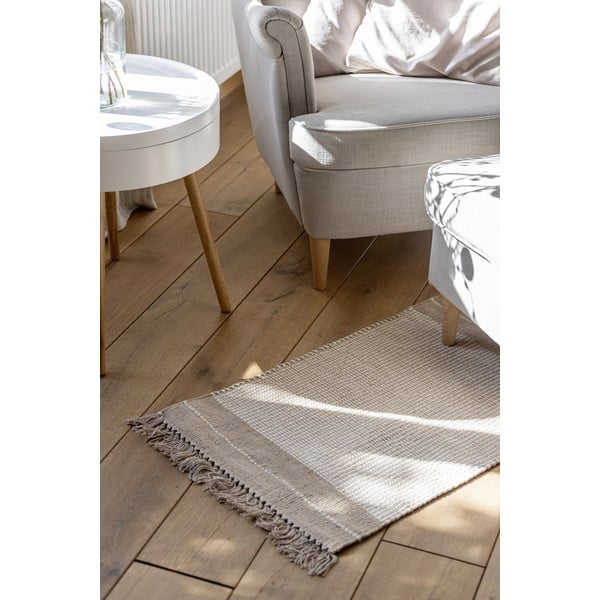 Smėlio spalvos džiuto vonios kilimėlis Weko Pica, 50 x 80 cm-image-1