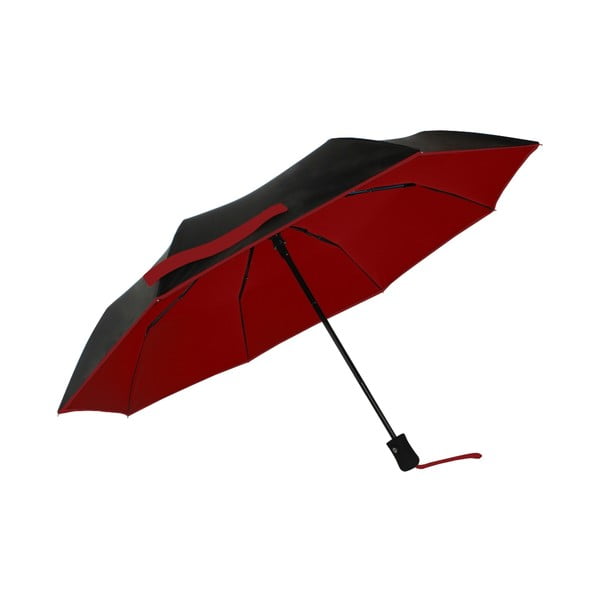 Juodos ir raudonos spalvų vėjo nepraleidžiantis skėtis su apsauga nuo UV spindulių "Ambiance", ⌀ 97 cm