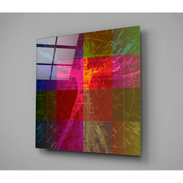 Paveikslas ant stiklo "Insigne Da Vinčio linijos", 100 x 100 cm-image-3