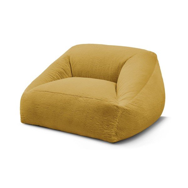 Geltonos spalvos sėdmaišis iš dirbtinio kailio Lilibet – Bobochic Paris