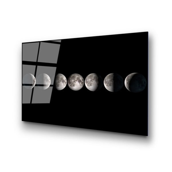 Paveikslas ant stiklo 100x70 cm Moon Phases - Wallity-image-4