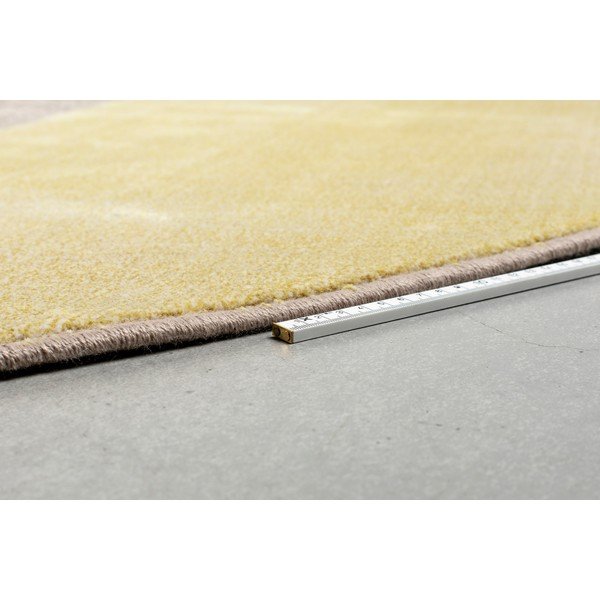 Geltonos ir pilkos spalvos kilimas Zuiver Hilton, ø 240 cm-image-2