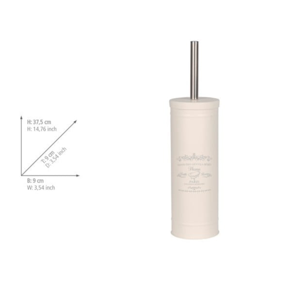 Kreminės spalvos iš plieno tualeto šepetys Home – Wenko-image-2