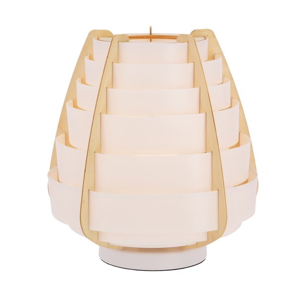 Baltos spalvos stalinis šviestuvas (aukštis 27 cm) Nagoja – Candellux Lighting-image-4