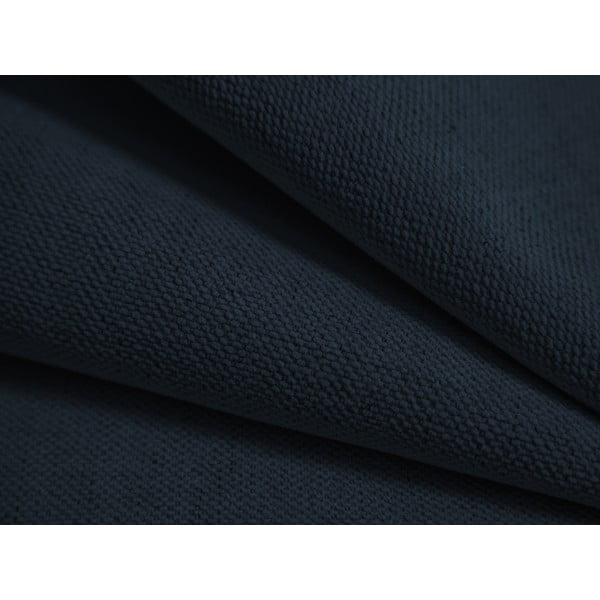 Tamsiai mėlynos spalvos dvigulė lova audiniu dengta su sandėliavimo vieta/be galvūgalio su lovos grotelėmis 140x200 cm Susan – Micadoni -image-4