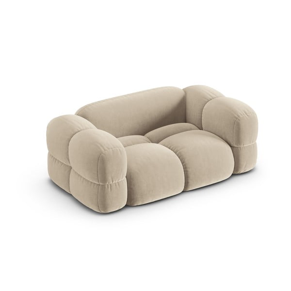 Smėlio spalvos iš velveto sofa 180 cm Loretto – Cosmopolitan Design-image-3