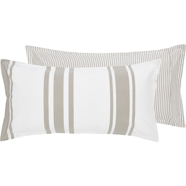 Smėlio spalvos medvilnės dekoratyvinis pagalvės užvalkalas Westwing Collection, 40 x 80 cm