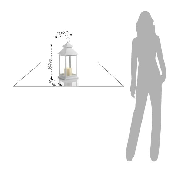 Didelis baltas dekoratyvinis LED žibintas, tinkamas naudoti lauke Tomasucci Lante-image-2