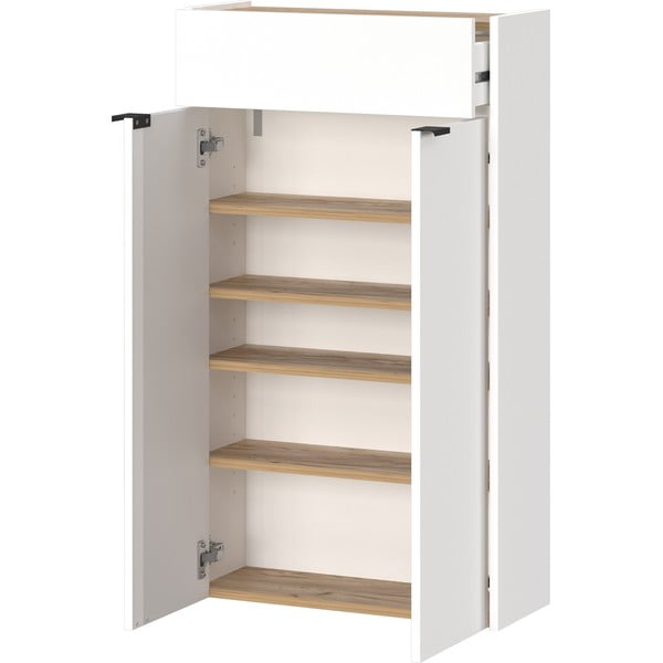 Baltos spalvos spintelė iš ąžuolo 56x97x22 cm Ameca – Germania-image-3