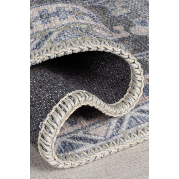 Skalbiamas iš perdirbto pluošto mišinio kilimas žalios spalvos 60x230 cm Windsor – Flair Rugs-image-2