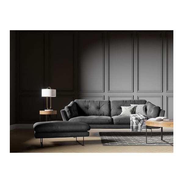 Tamsiai pilka aksominė sofa Windsor & Co Sofas Gravity-image-4